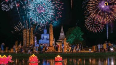 ปักหมุด _งานลอยกระทง_ ที่อุทยานประวัติศาสตสุโขทัย 29 ต.ค. 65