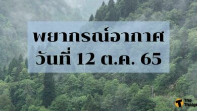 สภาพอากาศ 12 ตุลาคม 2565