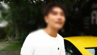 ลัมโบร์กินีเหลือง ลุยน้ำท่วม