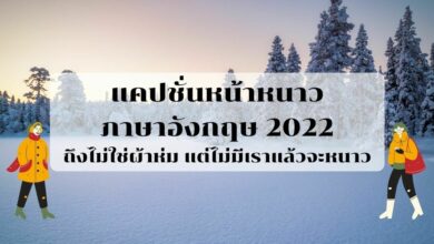 แคปชั่นหน้าหนาว ภาษาอังกฤษ 2022