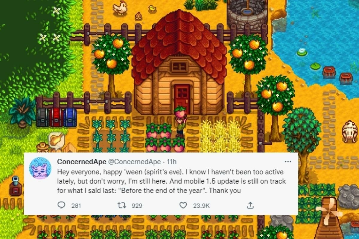 ยืนยัน Stardew Valley อัปเดต 1.5 บนมือถือก่อนสิ้นปี 2022 ไร้แวว Multiplayer