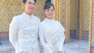 แดน-แพทตี้ แต่งงาน ที่วัด