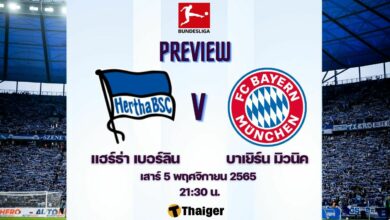 ดูบอลสด บุนเดสลีกา แฮร์ธ่า เบอร์ลิน บาเยิร์น