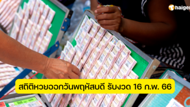 สถิติหวยออกวันพฤหัสบดี 16 2 66