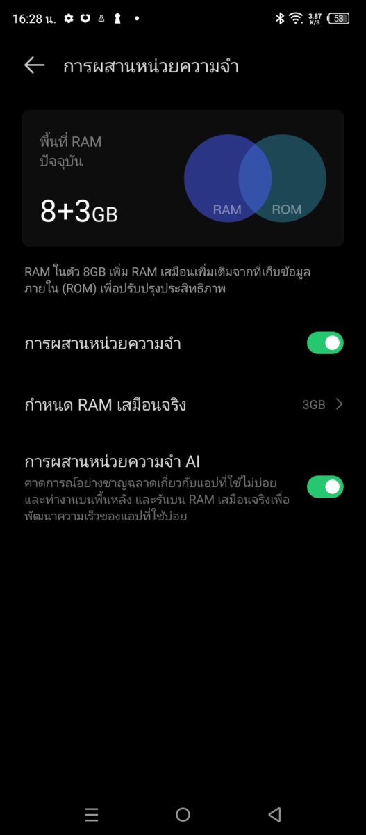 แบ่งหน่วยความจำ ผสาน