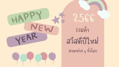 สวัสดีปีใหม่ ภาษาต่างๆ