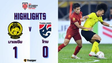 ไทย มาเลเซีย อาเซียน คัพ 2022