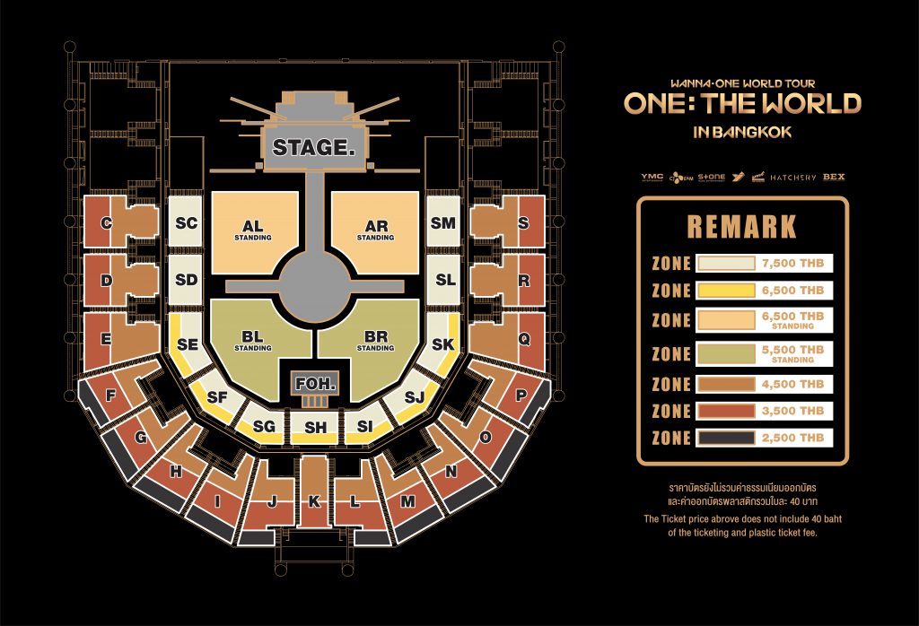 อันดับราคาบัตรคอนเสิร์ต K-POP