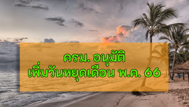 วันหยุดเดือน พ.ค. 66