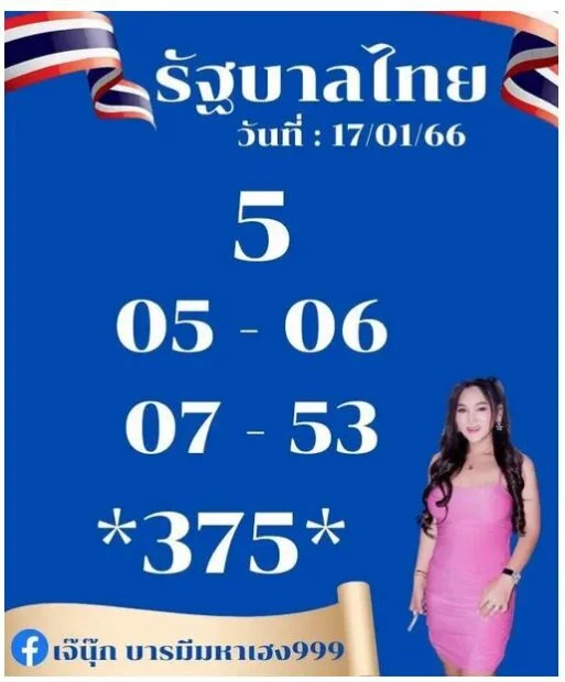 เลขเด็ด เจ๊นุ๊ก 17 1 66