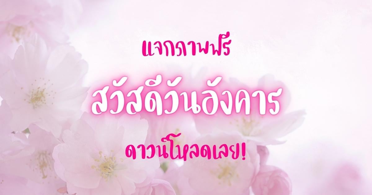 สวัสดีวันอังคาร' แจกฟรีทุกรูป แถมเซตสวัสดีวาเลนไทน์ 2566 | Thaiger ข่าวไทย