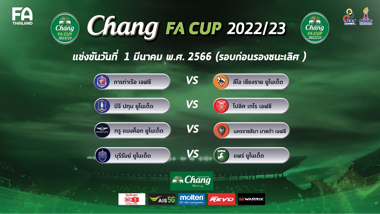 ช้าง เอฟเอ คัพ รอบ 8 ทีมสุดท้าย
