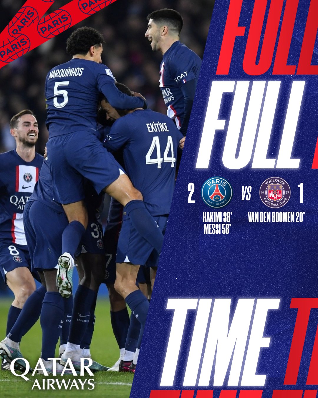 ผลบอลเมือคืนนี้ เปแอสเช ตูลูส