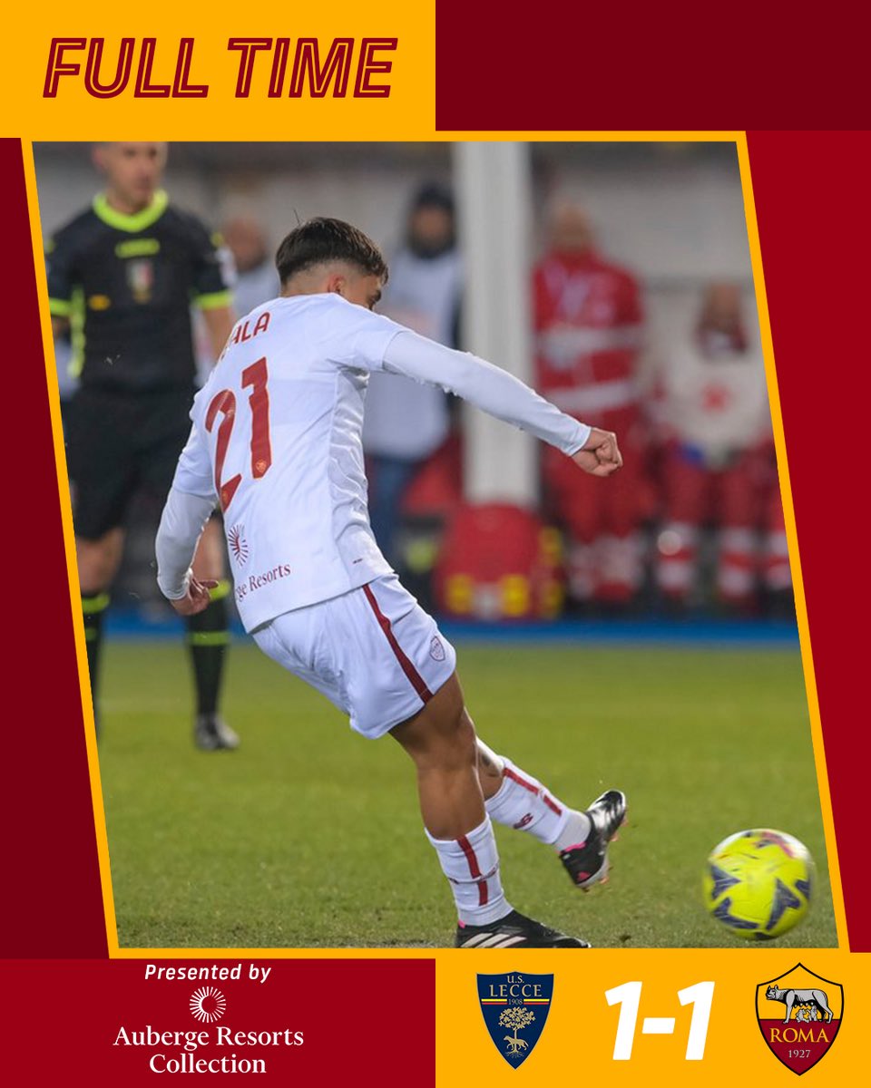 ผลบอลเมื่อคืนนี้ เลชเช่ โรม่า