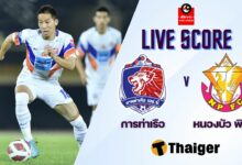 ผลบอลสด รีโว่ ไทยลีก การท่าเรือ หนองบัว