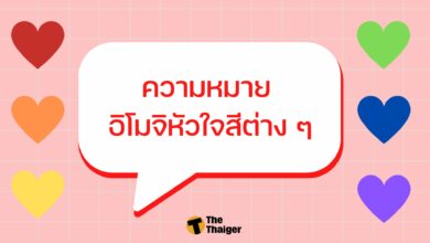 ความหมาย อิโมจิหัวใจสีต่าง ๆ