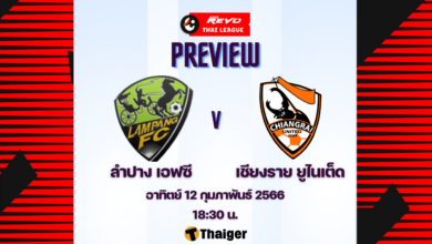 ดูบอลสด ลำปาง เอฟซี ลีโอ เชียงราย ยูไนเต็ด