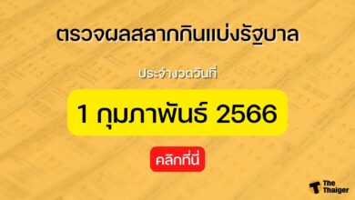 ตรวจหวย 1 2 66