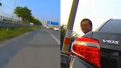 ตํารวจทางหลวงถูกเก๋งชน