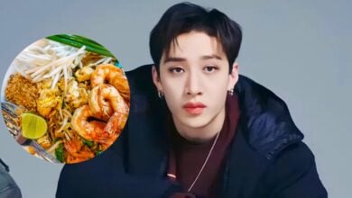 บังชาน stray kids กินผัดไทย