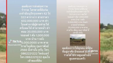 ประกาศหานายหน้า ช่วยขายที่ดินกทม