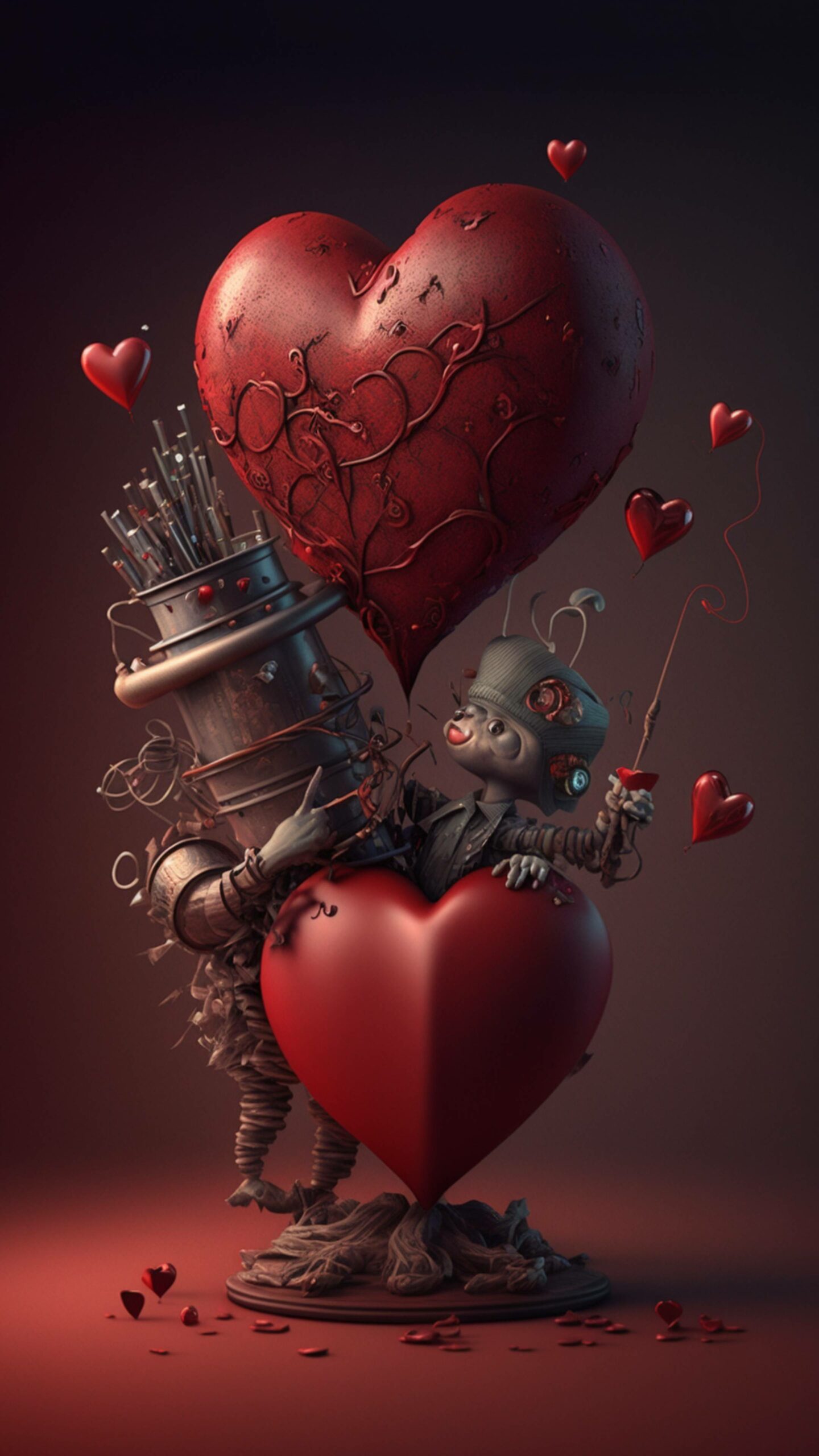 ภาพพื้นหลังวันวาเลนไทน์ 2566 หัวใจ