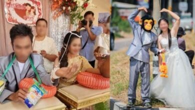 หนุ่มขายพวงมาลัยแต่งงาน