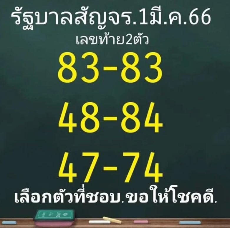 หวยสัญจร 1 3 66