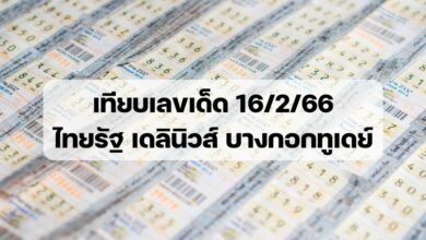 เลขเด็ด ไทยรัฐ เดลินิวส์ บางกอกทูเดย์ 16266