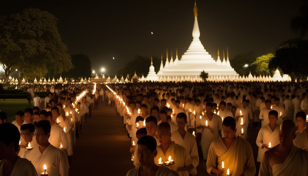 เวียนเทียนวันมาฆบูชา