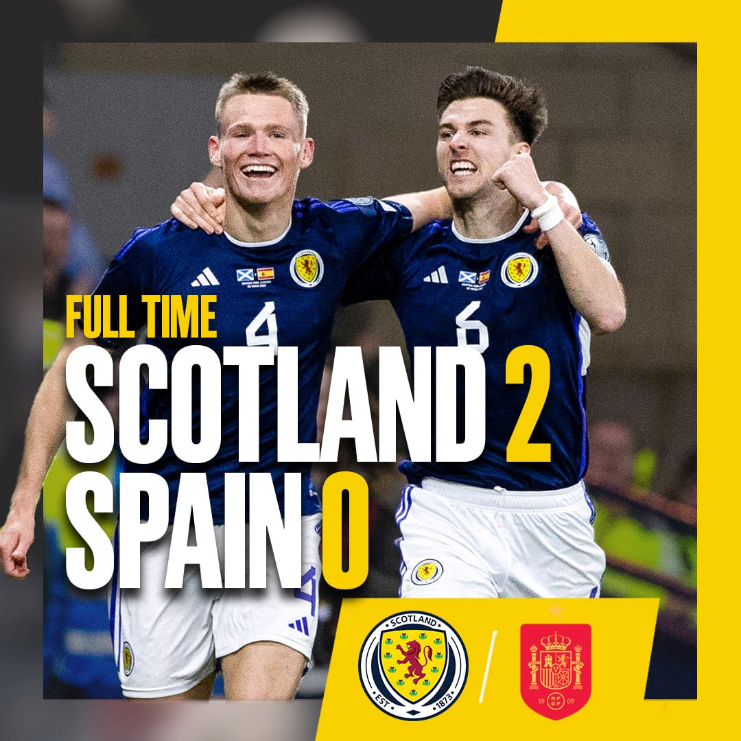 ผลบอลเมื่อคืนนี้ ยูโร 2024 สกอตแลนด์ สเปน