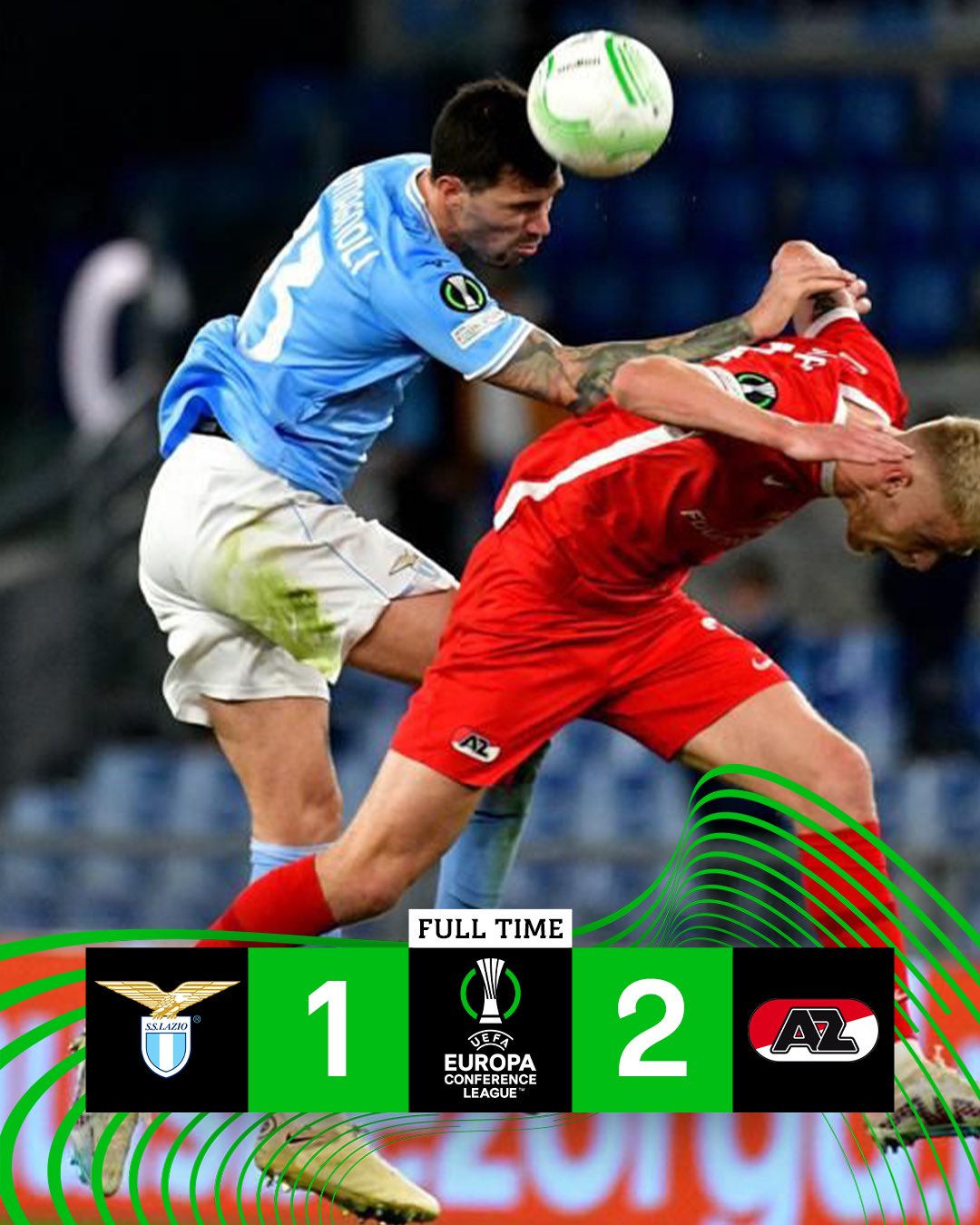 ผลบอลเมื่อคืนนี้ คอนเฟอเรนซ์ลีก ลาซิโอ อาแซด