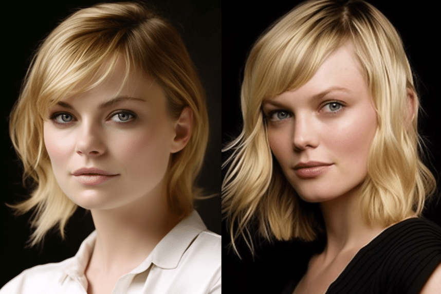 Side-Swept Bangs ทรงผมผู้หญิงสั้น 2566 2023