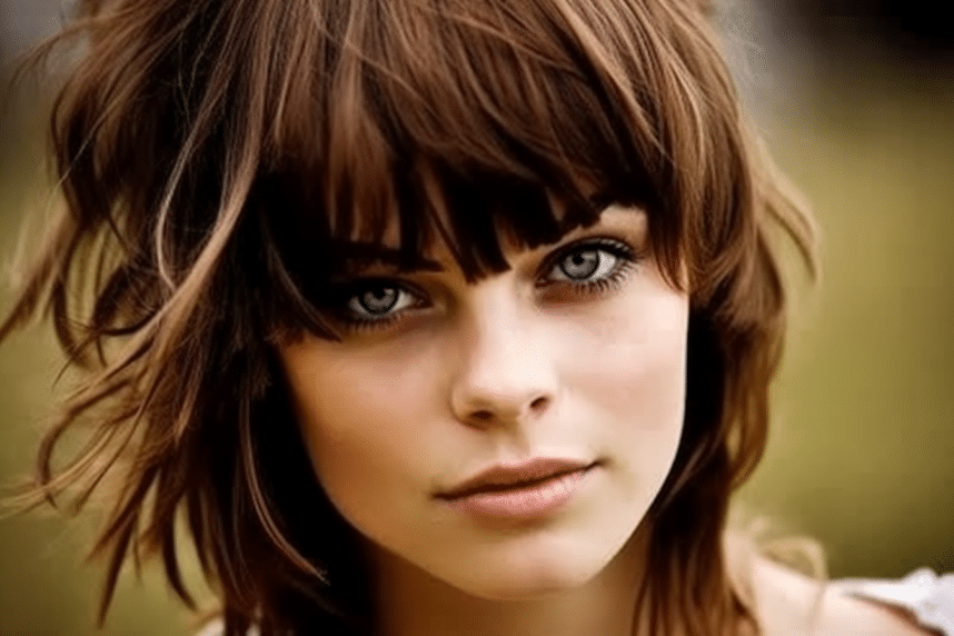 Wispy Bangs ทรงผมผู้หญิงสั้น 2023