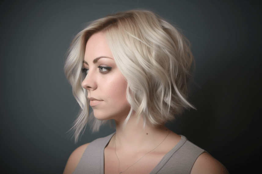 asymmetrical bob ทรงผมผู้หญิง 2566