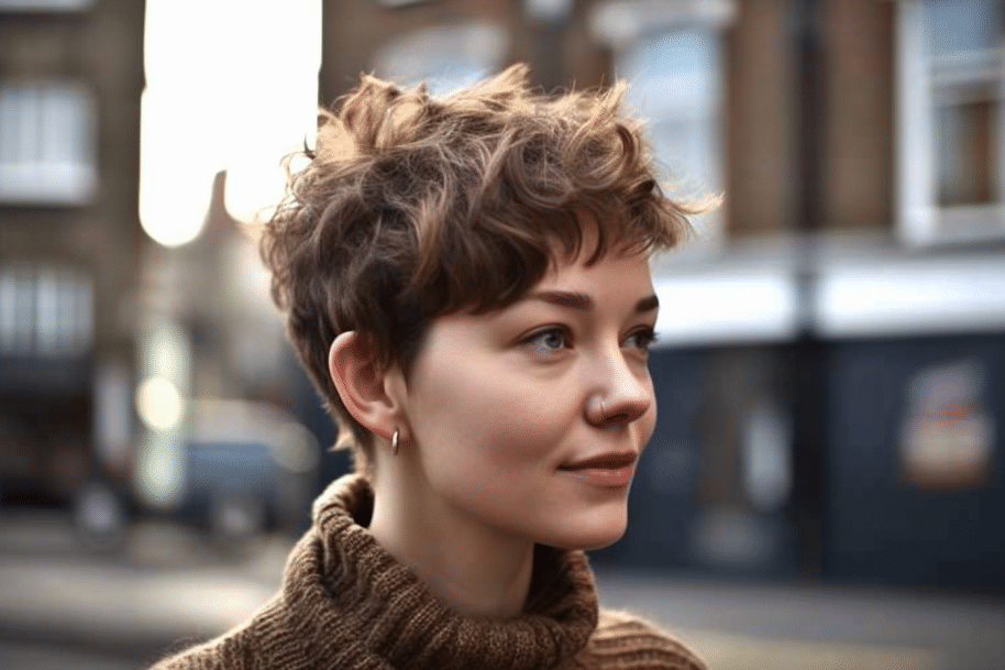 ทรงผมผู้หญิง 2023 Textured Pixie Cut