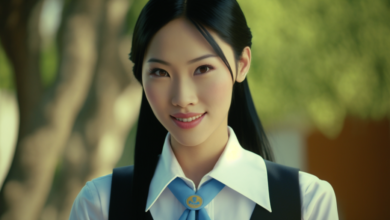 นักท่องเที่ยวจีนแต่งชุดนักเรียน