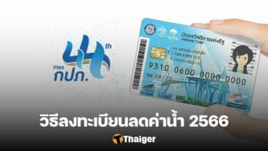 ลงทะเบียนลดค่าน้ำ 2566