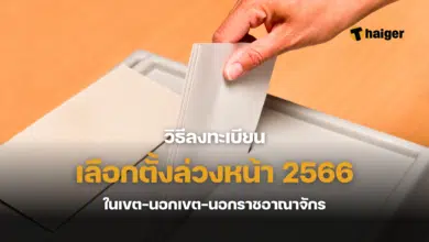 วิธีลงทะเบียนเลือกตั้งล่วงหน้า 2566