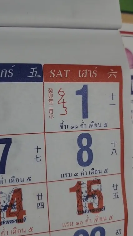 เลขเด็ด ปฏิทินจีน 1 4 66