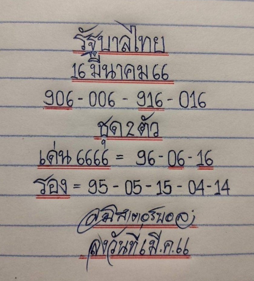 เลขเด็ดมิสเตอร์บอล 16 3 66