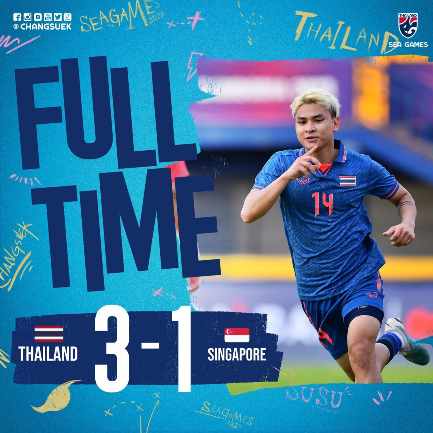 ซีเกมส์ ทีมชาติไทย สิงคโปร์