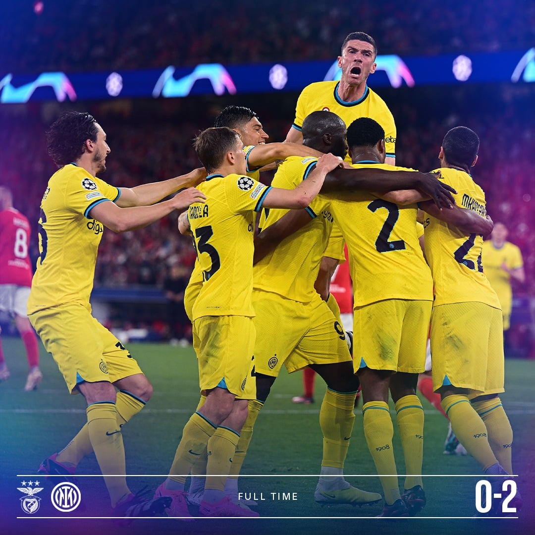 ผลบอลเมื่อคืนนี้ แชมเปี้ยนส์ลีก เบนฟิก้า อินเตอร์