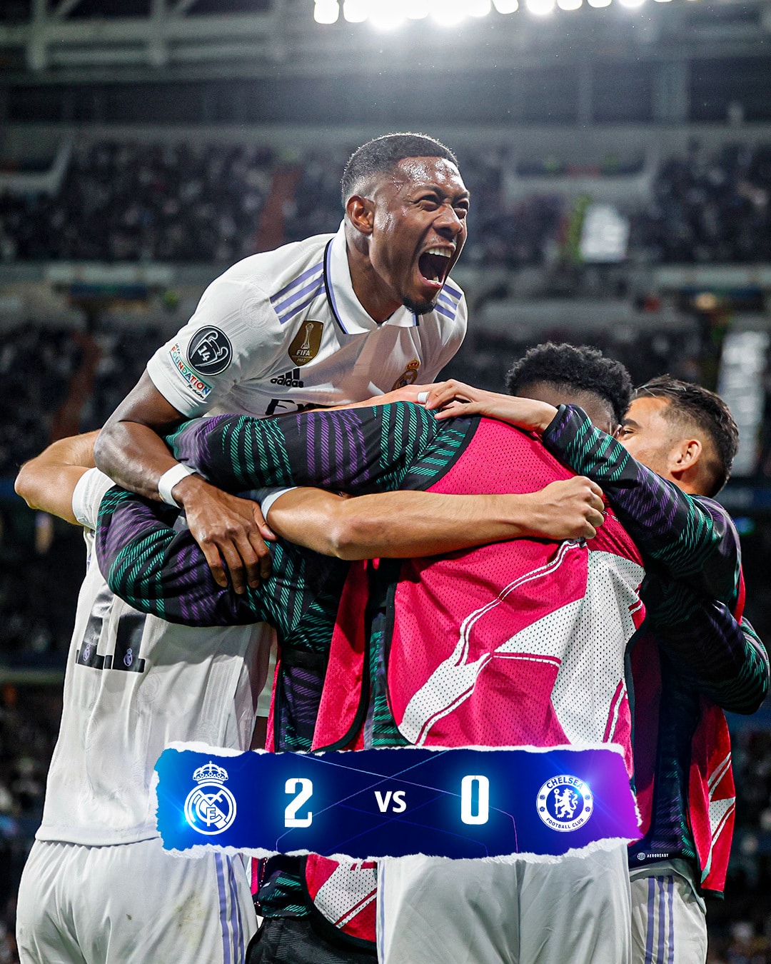 ผลบอลเมื่อคืนนี้ แชมเปี้ยนส์ลีก เรอัล มาดริด เชลซี