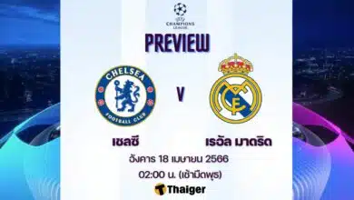 ดูบอลสด แชมเปี้ยนส์ลีก เชลซี เรอัล มาดริด