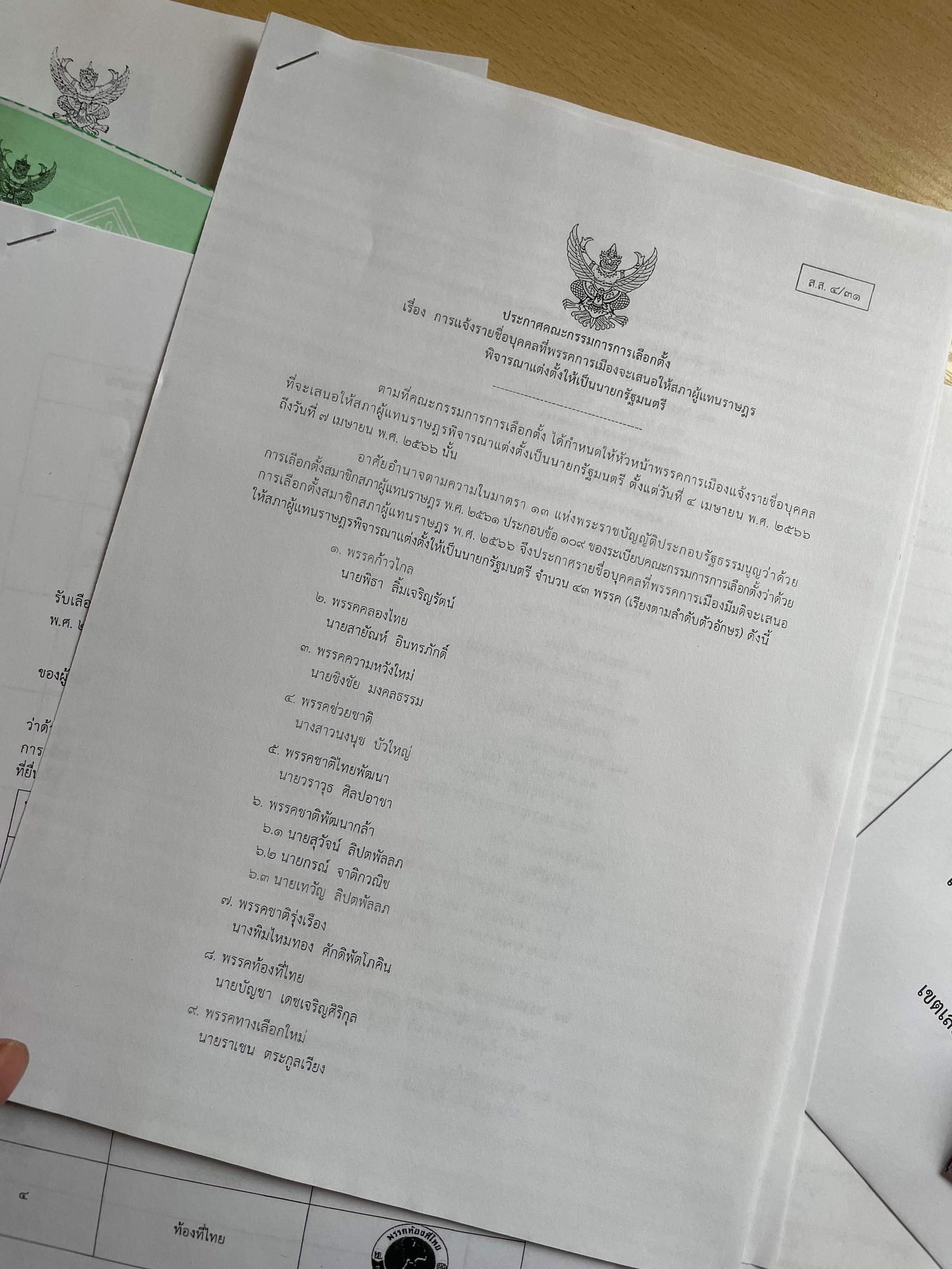 ข่าวการเมืองเลือกตั้ง 2566