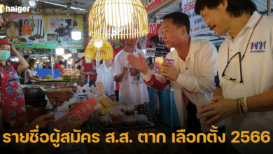 รายชื่อผู้สมัคร ส.ส. ตาก เลือกตั้ง 2566