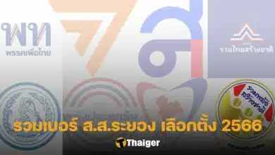รายชื่อผู้สมัคร ส.ส. ระยอง 2566