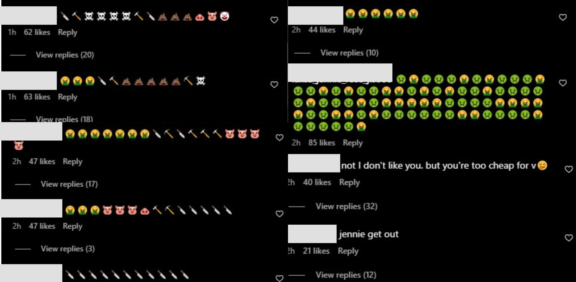 เจนนี่ คอมเมนต์คุกคาม