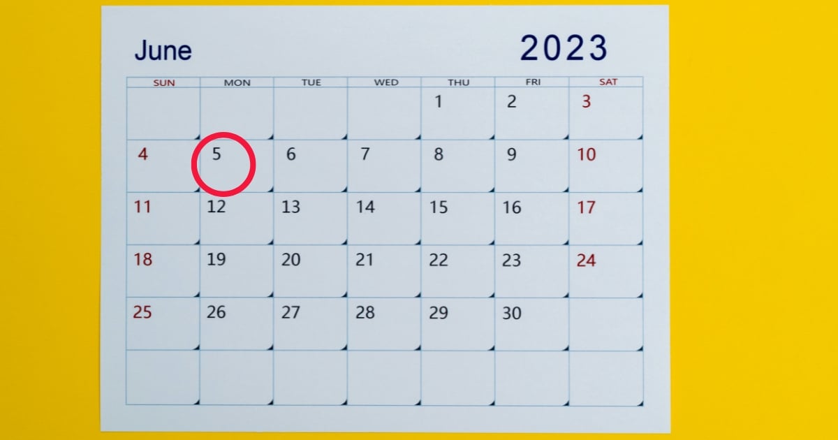 5 มิถุนายน 2566 หยุดไหม